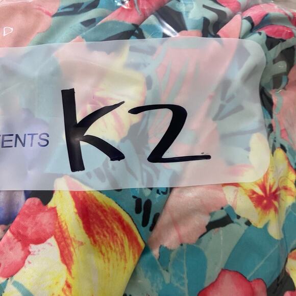 Womens Catalina floral tankini swimsuit top halter plus size flowy beach 3X - Picture 10 of 10